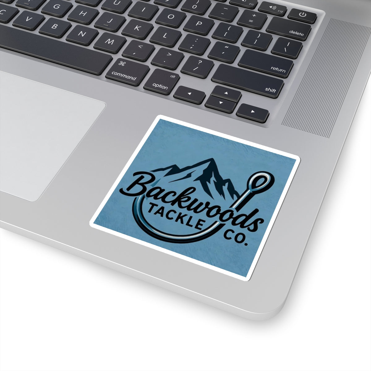 Backwoods Tackle Co. Sticker — Outdoor Fishing Logo Kiss-Cut Sticker