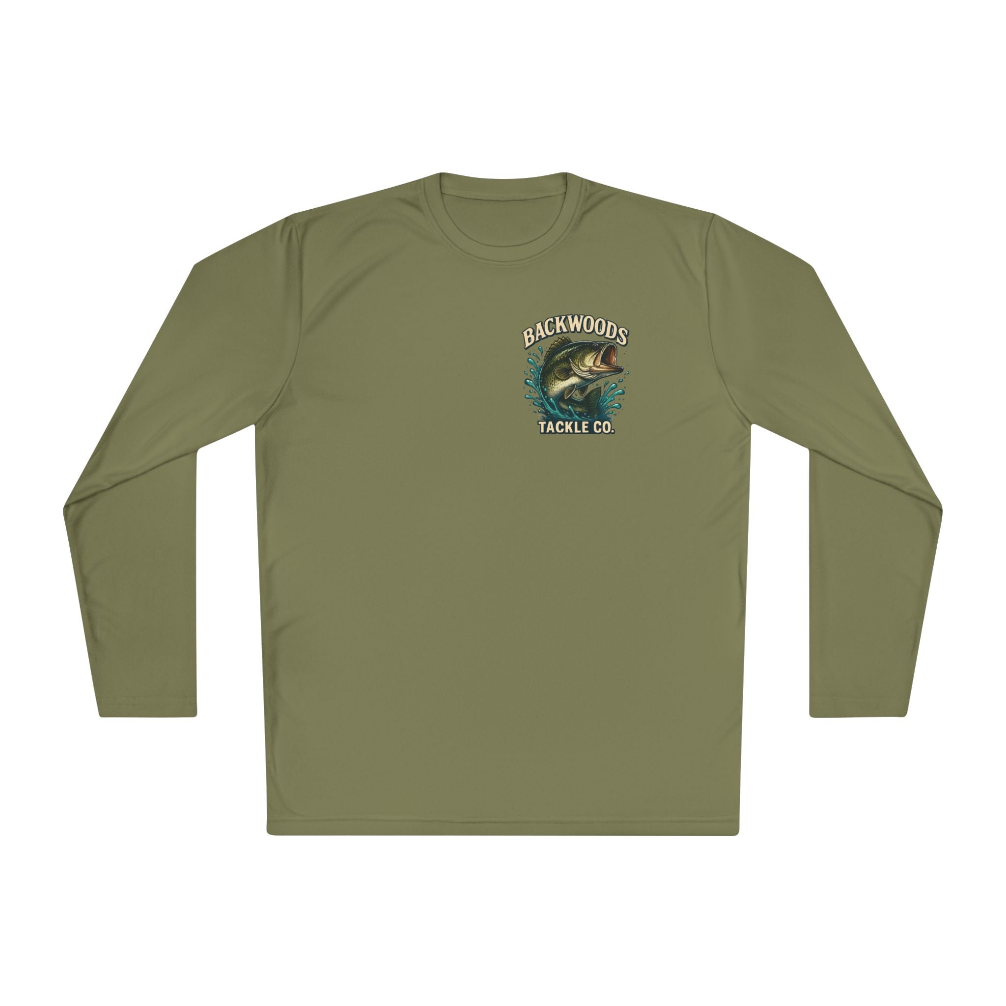 Backwoods Tackle Co. Fishing Long Sleeve Tee — Moisture‑Wicking